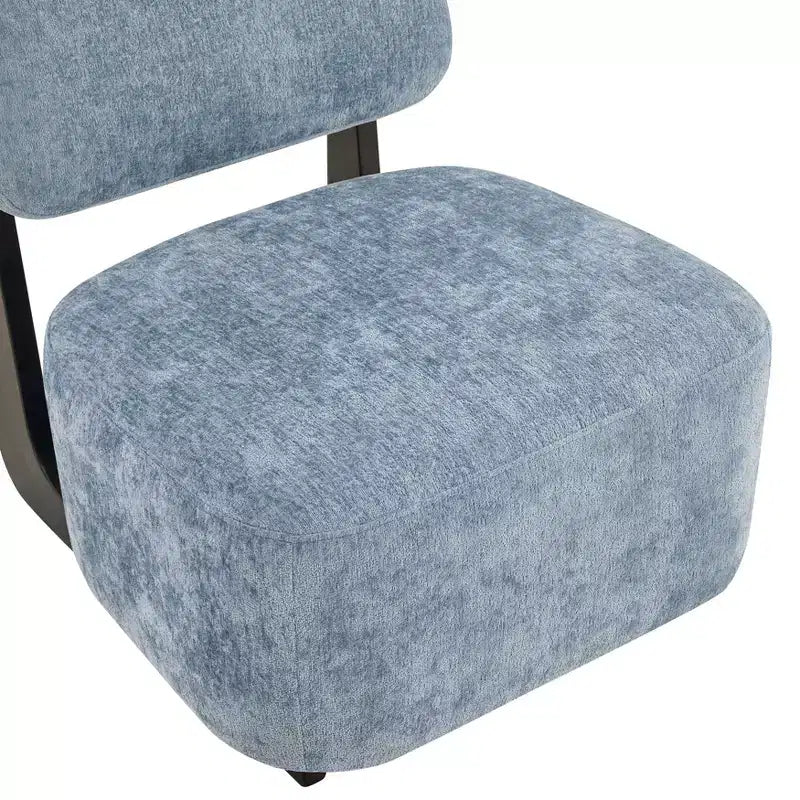 Poltrona Moderna Solara Roundhill Furniture con Struttura in Legno Massello