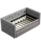 Divano letto matrimoniale imbottito Whisen Modern Design con letto estraibile