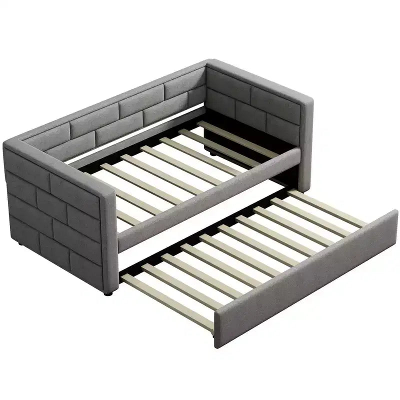 Divano letto matrimoniale imbottito Whisen Modern Design con letto estraibile