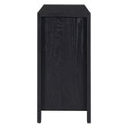 Credenza Whisen con Contenitore, Mobile Contenitore Retrò in Legno a 4 Ante con Finitura Invecchiata e Ripiani Regolabili