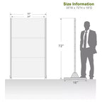 Griglia doppia Tessitura Pannello in acciaio zincato nero | 183A x 120L x 40P cm