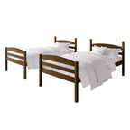 ChaletPosh Letto a Castello in Legno Twin Over Twin