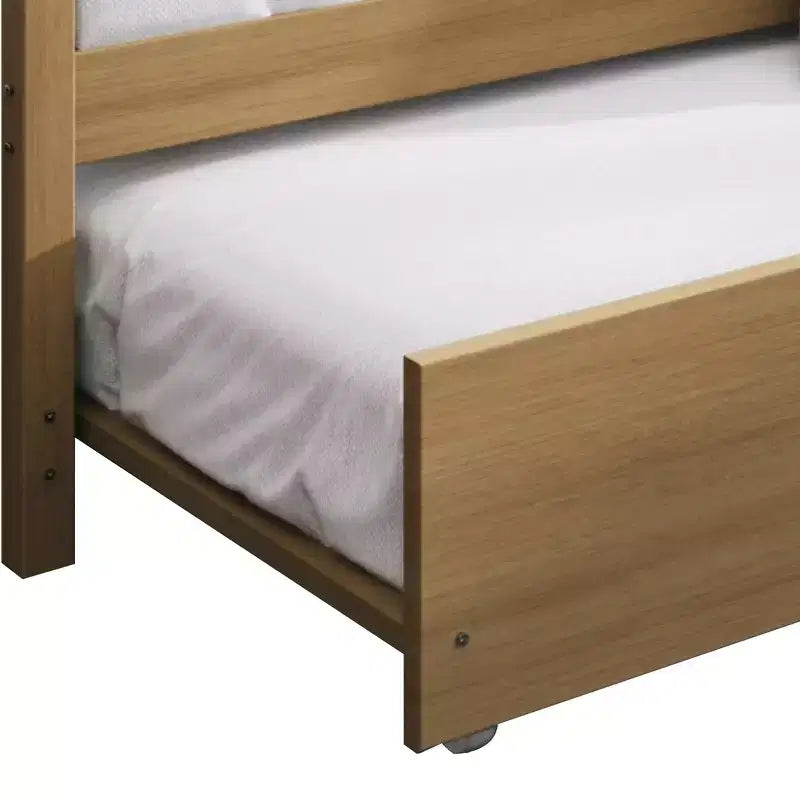 ChaletPosh Letto a Scomparsa in Legno di Dimensioni Singole con Materasso Estraibile