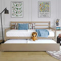 ChaletPosh Twin Size Wooden Daybed with Trundle