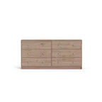 Cassettiera doppia Tvilum Portland a 6 cassetti, Jackson Hickory