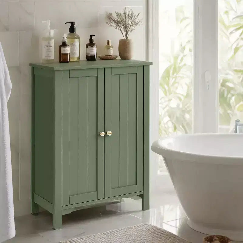 Mobiletto da bagno autoportante grigio ardesia - 30 x 60 x 80 cm, con 2 ripiani regolabili per un ampio spazio contenitivo in bagno