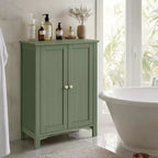 Mobiletto da bagno autoportante grigio ardesia - 30 x 60 x 80 cm, con 2 ripiani regolabili per un ampio spazio contenitivo in bagno