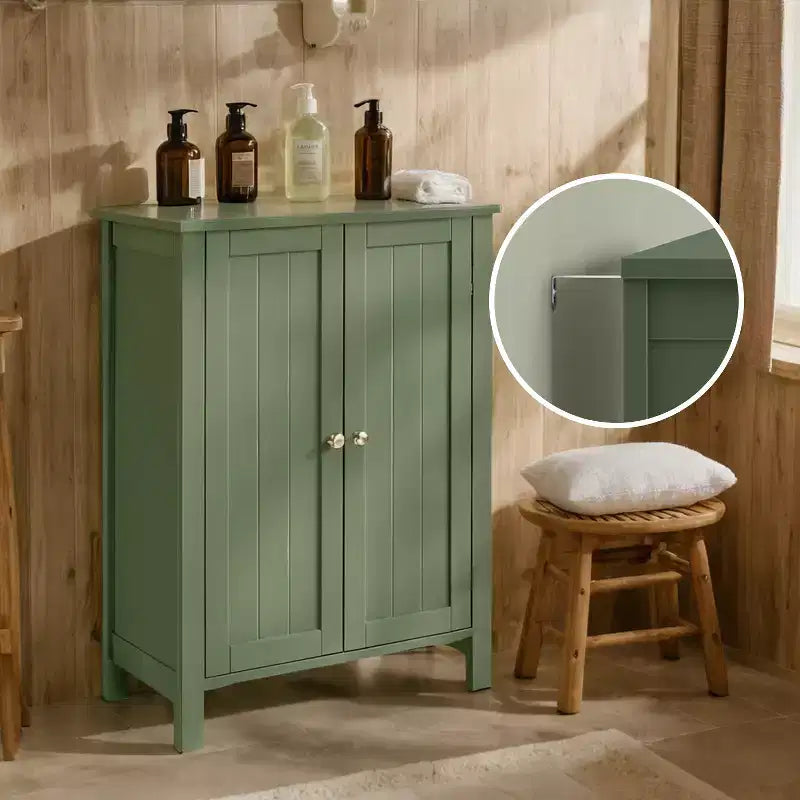 Mobiletto da bagno autoportante grigio ardesia - 30 x 60 x 80 cm, con 2 ripiani regolabili per un ampio spazio contenitivo in bagno