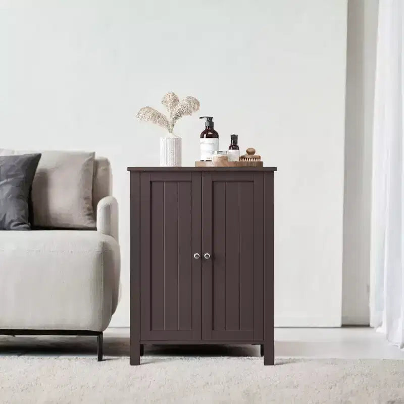 Mobiletto da bagno autoportante grigio ardesia - 30 x 60 x 80 cm, con 2 ripiani regolabili per un ampio spazio contenitivo in bagno