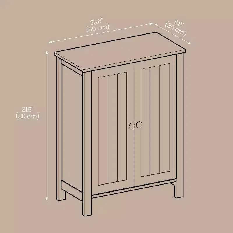 Mobiletto da bagno autoportante grigio ardesia - 30 x 60 x 80 cm, con 2 ripiani regolabili per un ampio spazio contenitivo in bagno