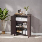 Mobiletto da bagno autoportante grigio ardesia - 30 x 60 x 80 cm, con 2 ripiani regolabili per un ampio spazio contenitivo in bagno