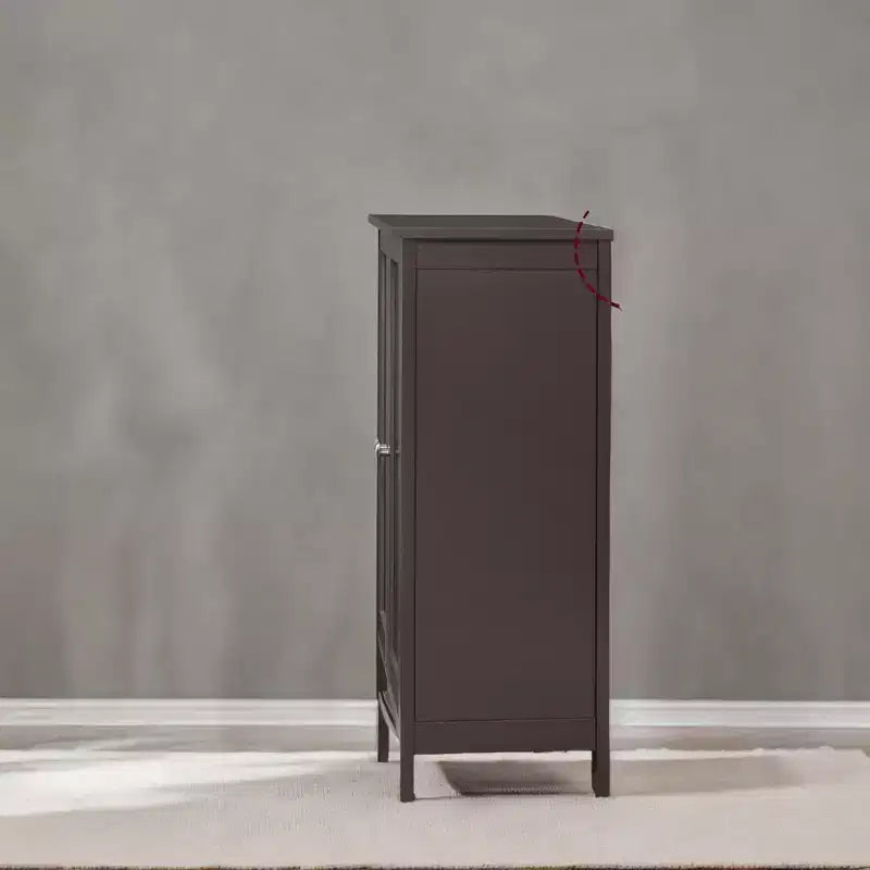 Mobiletto da bagno autoportante grigio ardesia - 30 x 60 x 80 cm, con 2 ripiani regolabili per un ampio spazio contenitivo in bagno
