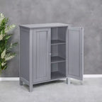 Mobiletto da bagno autoportante grigio ardesia - 30 x 60 x 80 cm, con 2 ripiani regolabili per un ampio spazio contenitivo in bagno