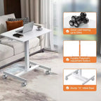 Carrello Regolabile per Laptop per Casa, Ufficio, Aula, Tavolo da Letto