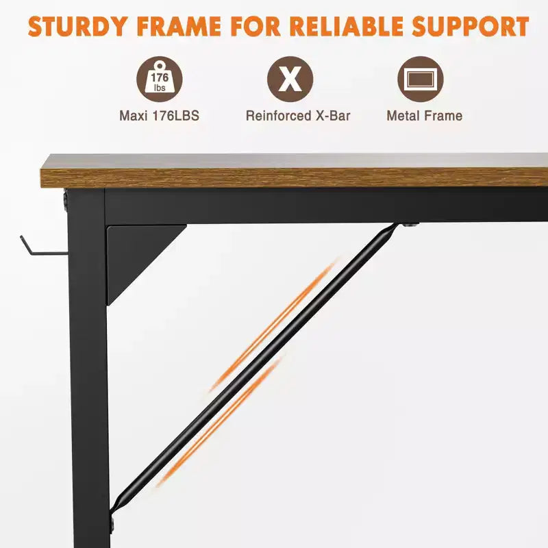 Scrivania da 76 cm per Computer da Gioco con Contenitore, Tavolo PC Moderno Stile Semplice per Ufficio a Casa per Ragazzi Studenti Adulti