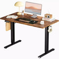 Ergonomic Height Adjustable Table with T-Shaped Metal Bracket Modern Computer Workstations