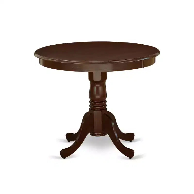 Set da pranzo rotondo moderno HomeStock da 3 pezzi in mogano