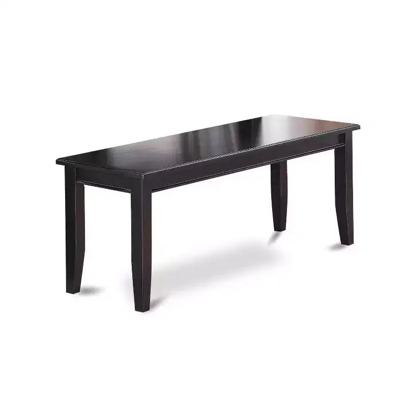 HomeStock Duda, set da pranzo 6 pezzi, legno nero, moderno