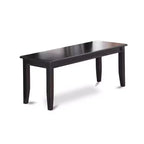 HomeStock Duda, set da pranzo 6 pezzi, legno nero, moderno