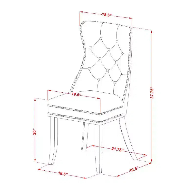 HomeStock Duda, set da pranzo 6 pezzi, legno nero, moderno
