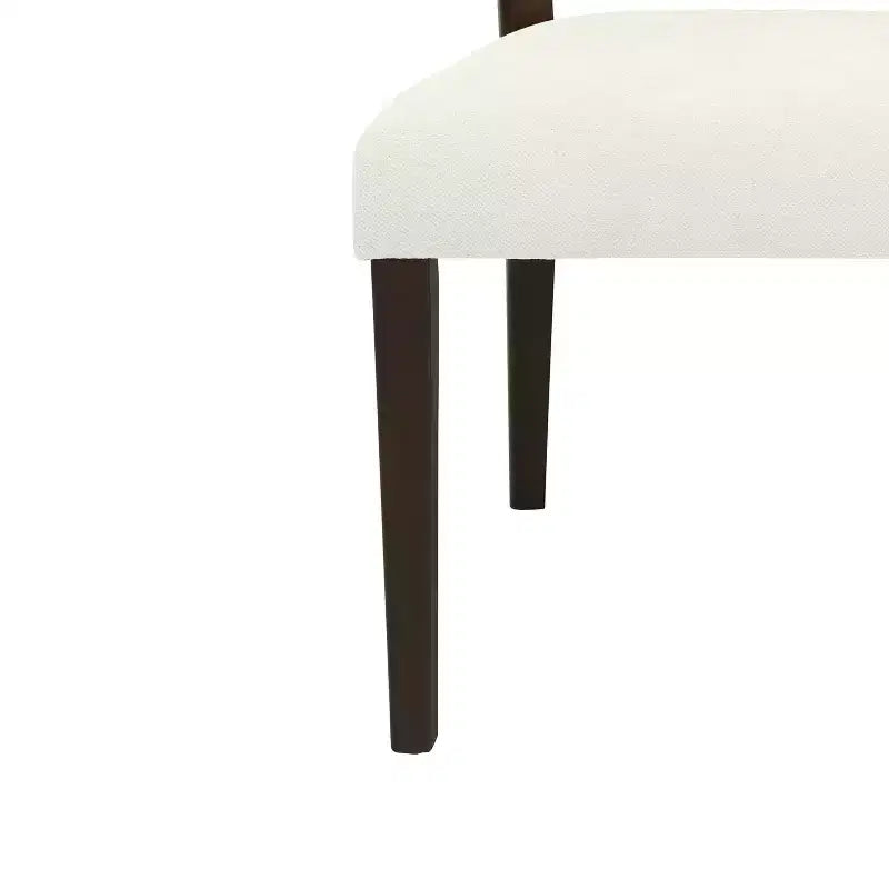 Christopher Knight Home Hassan sedie da pranzo imbottite in legno di gomma con cinghie in rattan (set da 2)