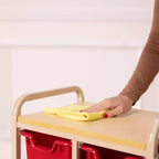 ECR4Kids Organizzatore Portaoggetti Mobile e Contenitori in Plastica Rimovibili, Mobili per Bambini