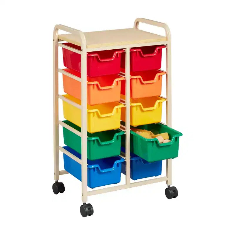 ECR4Kids Organizzatore Portaoggetti Mobile e Contenitori in Plastica Rimovibili, Mobili per Bambini