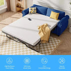 Mjkone Divano Letto Estraibile Queen Size, Divano Letto Convertibile 2-in-1 con Materasso in Memory Foam