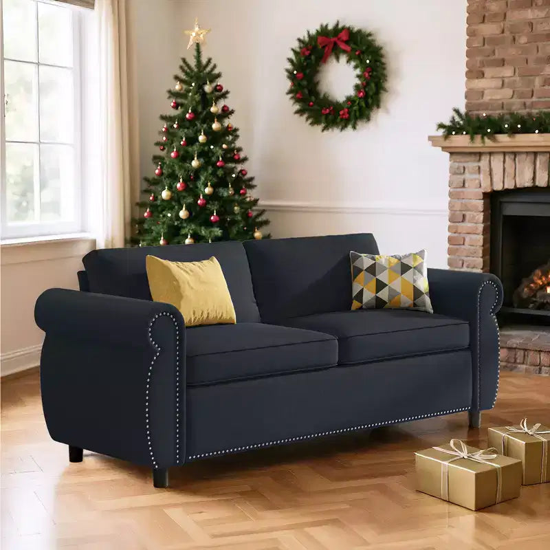 Mjkone Divano Letto Estraibile Queen Size, Divano Letto Convertibile 2-in-1 con Materasso in Memory Foam