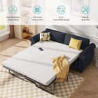 Mjkone Divano Letto Estraibile Queen Size, Divano Letto Convertibile 2-in-1 con Materasso in Memory Foam