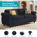 Mjkone Divano Letto Estraibile Queen Size, Divano Letto Convertibile 2-in-1 con Materasso in Memory Foam