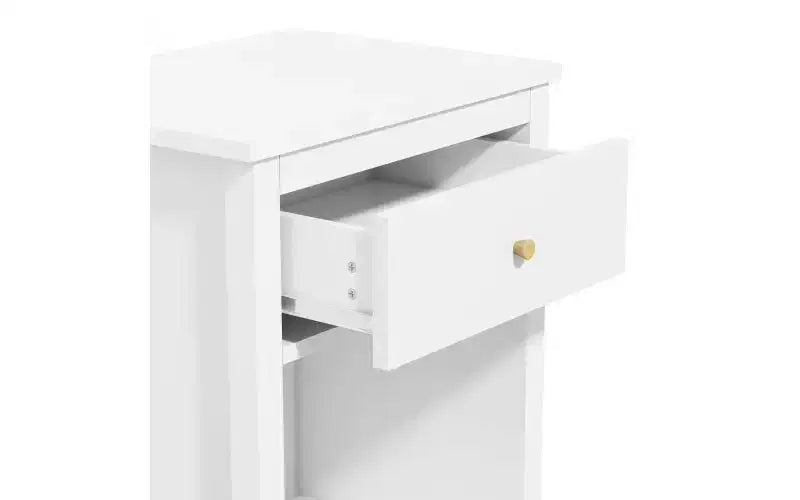GDFStudio Cliff Comodino in legno da 68 cm con cassetto e ripiano