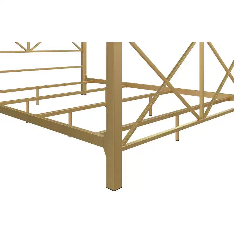 Letto a baldacchino in metallo DHP Rosedale
