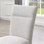 Sedie da pranzo imbottite moderne Sorlen Roundhill Furniture, grigio, set da 2