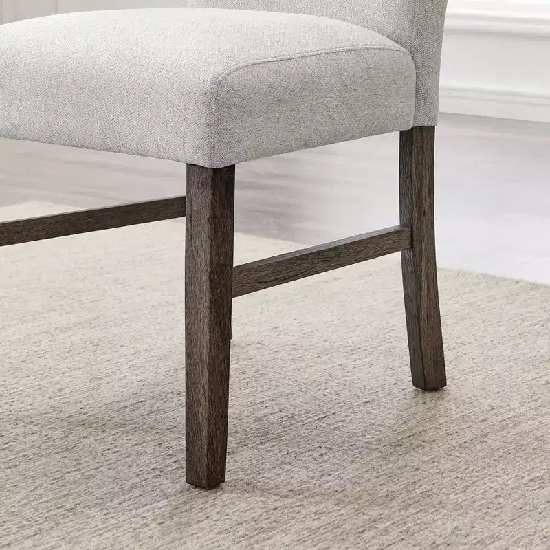 Sedie da pranzo imbottite moderne Sorlen Roundhill Furniture, grigio, set da 2