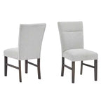 Sedie da pranzo imbottite moderne Sorlen Roundhill Furniture, grigio, set da 2