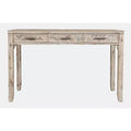 Jofran,Gramercy Mid-Century Modern Chevron Three Drawer USB Charging Desk