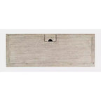 Scrivania Jofran Gramercy Mid-Century Modern Chevron a tre cassetti con ricarica USB