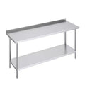 VEVOR 24 x 72 x 36 Inch Stainless Steel Work Table, Commercial Food Prep Worktable Heavy Duty Prep Worktable, Metal Work Table with Adjustable Height