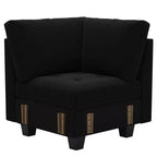 Belffin Modular Velvet Tufted Single Seat