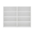 Libreria a 8 ripiani regolabili MAYEERTY, armadietto portaoggetti 2 in 1 staccabile per ufficio, soggiorno, camera da letto