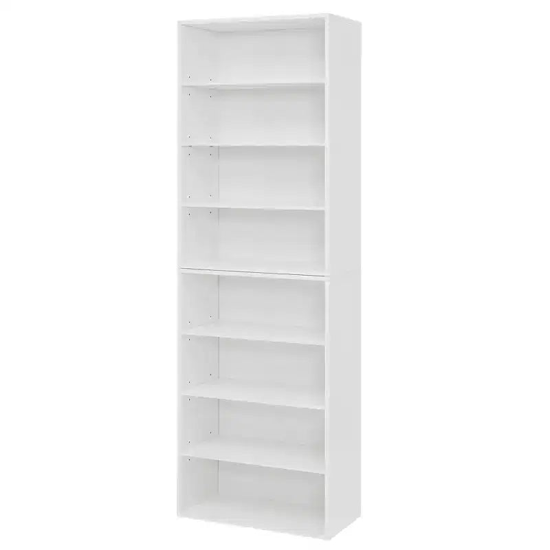 Libreria a 8 ripiani regolabili MAYEERTY, armadietto portaoggetti 2 in 1 staccabile per ufficio, soggiorno, camera da letto