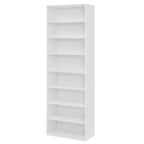 Libreria a 8 ripiani regolabili MAYEERTY, armadietto portaoggetti 2 in 1 staccabile per ufficio, soggiorno, camera da letto