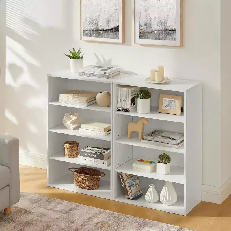 Libreria a 8 ripiani regolabili MAYEERTY, armadietto portaoggetti 2 in 1 staccabile per ufficio, soggiorno, camera da letto