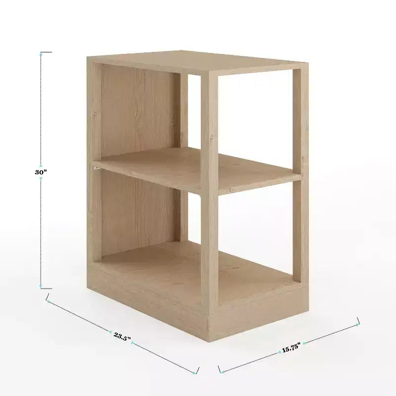 Scrivania modulare Martha Stewart Kayden per ufficio con cassetto singolo, scaffale a 2 ripiani e schedario a 3 cassetti