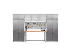 Seville Classics UltraHD Set Armadietti da Stoccaggio a 2 Pezzi, 36 x 24 x 90,5