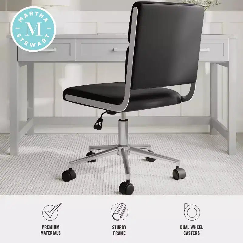 Sedia da ufficio imbottita Lulu di Martha Stewart