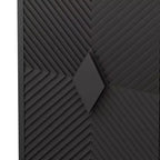 Mobiletto contenitore moderno nero a 2 ante in legno con gambe in metallo, 31,5 pollici - Credenza a due livelli per soggiorno, ingresso, sala da pranzo