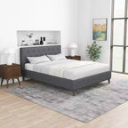 Letto imbottito con piattaforma GDFStudio Ian Elegance con testiera capitonné