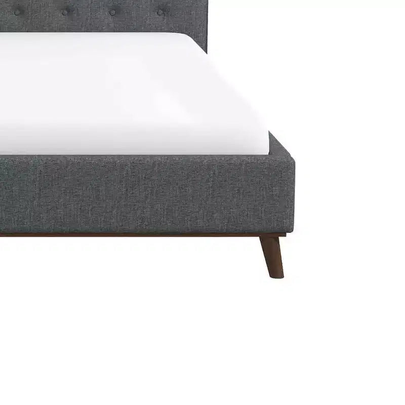 Letto imbottito con piattaforma GDFStudio Ian Elegance con testiera capitonné
